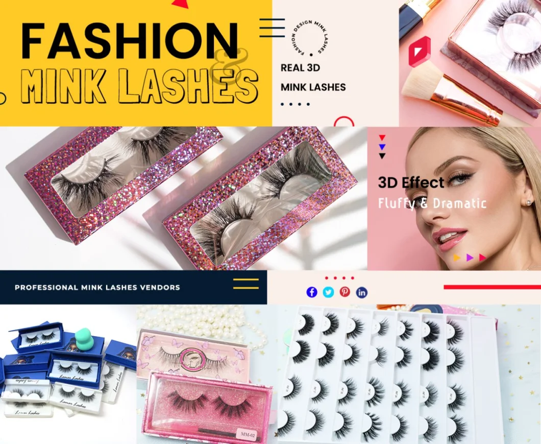 China Factory Wholesale 100% Siberian Mink Lashes Fluffy 3D Mink Eyelashes Wispy Eyelashes