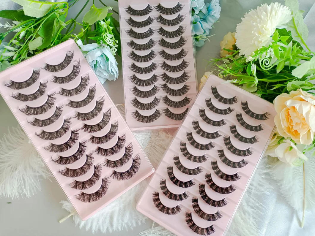 Factory New Popular Faux Mink Eyelashes Private Label Half Lashes Extension