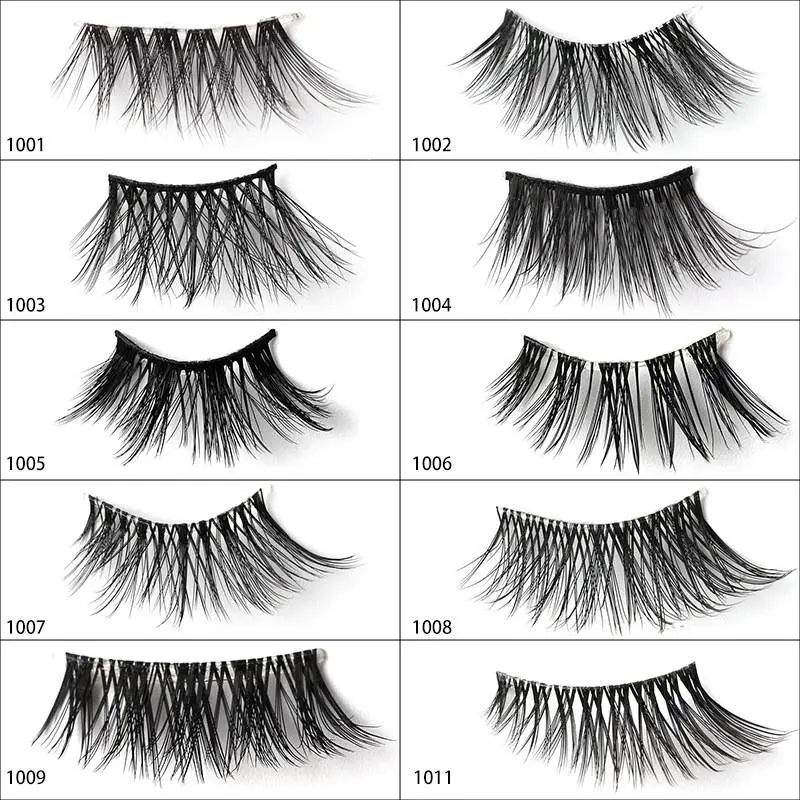Korean Version of The Fashion New Half Hair False Eyelashes 5 Pairs of Transparent Stem Eyelashes Set