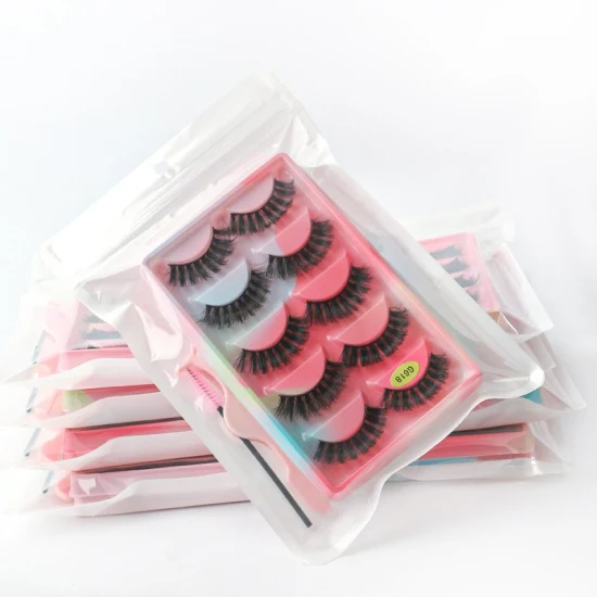 Eyelash Factory New Product Promotion Multiple Styles Half False Eyelashes Clear Stem 5 Pairs of Lashes
